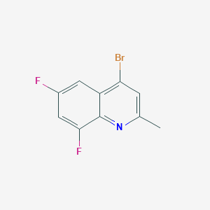 molecular formula C10H6BrF2N B1371747 4-溴-6,8-二氟-2-甲基喹啉 CAS No. 1189106-86-2