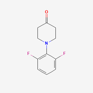 molecular formula C11H11F2NO B13717495 1-(2,6-Difluorophenyl)piperidin-4-one 