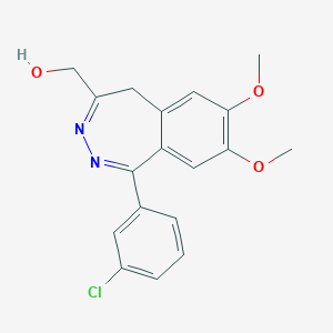 1-(3-Chlorophenyl)-4-hydroxymethyl-7,8-dimethoxy-5H-2,3-benzodiazepine