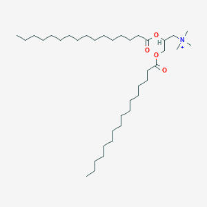 molecular formula C38H76NO4+ B13717543 1-Propanaminium, N,N,N-trimethyl-2,3-bis[(1-oxohexadecyl)oxy]- CAS No. 138915-91-0