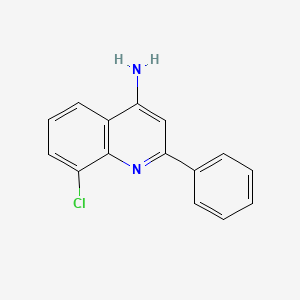 molecular formula C15H11ClN2 B13717620 8-Chloro-2-phenylquinolin-4-amine CAS No. 1189106-25-9
