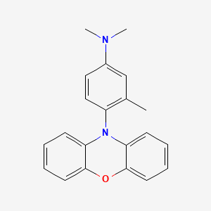 molecular formula C21H20N2O B13717641 N,N,3-Trimethyl-4-(10H-phenoxazin-10-yl)aniline 