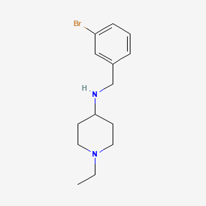 molecular formula C14H21BrN2 B1371765 N-[(3-bromophenyl)methyl]-1-ethylpiperidin-4-amine 