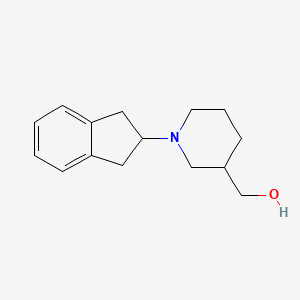 molecular formula C15H21NO B1371767 (1-(2,3-dihydro-1H-inden-2-yl)piperidin-3-yl)methanol 