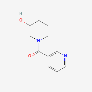 molecular formula C11H14N2O2 B1371769 1-(Pyridine-3-carbonyl)piperidin-3-ol 