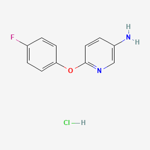 molecular formula C11H10ClFN2O B1371777 6-(4-氟苯氧基)吡啶-3-胺盐酸盐 CAS No. 31011-28-6