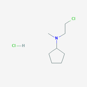 molecular formula C8H17Cl2N B1371778 N-(2-Chloroethyl)-N-methylcyclopentanamine hydrochloride 