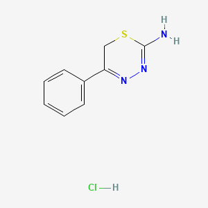 molecular formula C9H10ClN3S B1371788 5-phenyl-6H-1,3,4-thiadiazin-2-amine hydrochloride CAS No. 60912-78-9