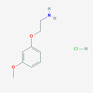molecular formula C9H14ClNO2 B1371793 2-(3-Methoxyphenoxy)ethanamine hydrochloride CAS No. 26378-67-6