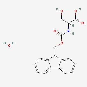 molecular formula C18H19NO6 B13717944 N-Fmoc-L-serine Hydrate 
