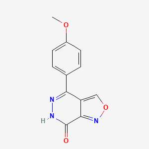 molecular formula C12H9N3O3 B1371795 4-(4-甲氧基苯基)异恶唑并[3,4-d]嘧啶-7(6H)-酮 CAS No. 952182-88-6
