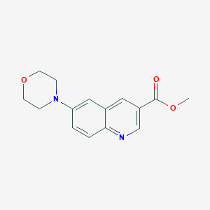 molecular formula C15H16N2O3 B13717957 Methyl 6-Morpholinoquinoline-3-carboxylate 