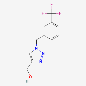 molecular formula C11H10F3N3O B1371796 {1-[3-(Trifluoromethyl)benzyl]-1H-1,2,3-triazol-4-yl}methanol CAS No. 952183-25-4
