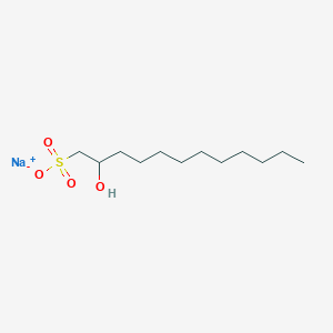 molecular formula C12H25NaO4S B137180 Sodium 2-hydroxydodecane-1-sulphonate CAS No. 128824-30-6
