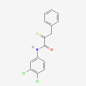 molecular formula C15H11Cl2NOS B1371802 N-(3,4-Dichlorophenyl)-3-phenyl-2-thioxopropanamide CAS No. 952182-61-5
