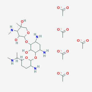 molecular formula C31H58N5O17-5 B13718020 Gentamicin C1 Pentaacetate Salt 