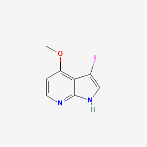 molecular formula C8H7IN2O B1371806 3-Iodo-4-methoxy-1H-pyrrolo[2,3-b]pyridine CAS No. 928653-75-2
