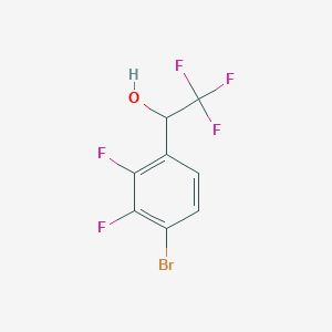 molecular formula C8H4BrF5O B13718086 4-Bromo-2,3-difluoro-alpha-(trifluoromethyl)benzyl Alcohol 