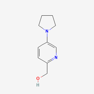 molecular formula C10H14N2O B1371811 (5-Pyrrolidin-1-ylpyridin-2-YL)methanol CAS No. 930110-98-8