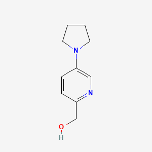 molecular formula C10H14N2O B1371811 [5-(Pyrrolidin-1-yl)pyridin-2-yl]methanol CAS No. 930110-98-8