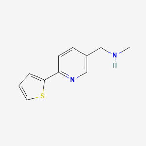 molecular formula C11H12N2S B1371812 n-Methyl-(6-thien-2-ylpyrid-3-yl)methylamine CAS No. 886851-41-8
