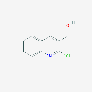 molecular formula C12H12ClNO B13718160 2-Chloro-5,8-dimethylquinoline-3-methanol CAS No. 485337-91-5