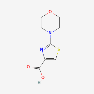 molecular formula C8H10N2O3S B1371819 2-Morpholin-4-yl-1,3-thiazole-4-carboxylic acid CAS No. 906353-04-6