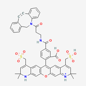 molecular formula C51H44N4O11S2 B13718229 APDye 568 DBCO 