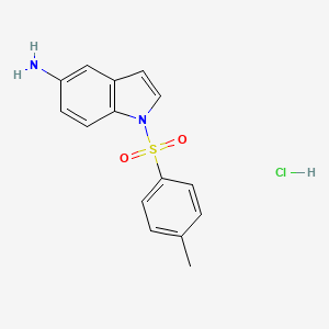 molecular formula C15H15ClN2O2S B1371825 1-[(4-methylphenyl)sulfonyl]-1H-indol-5-amine hydrochloride CAS No. 306937-24-6
