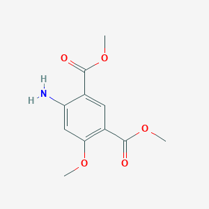 molecular formula C11H13NO5 B13718274 Dimethyl 4-amino-6-methoxyisophthalate 