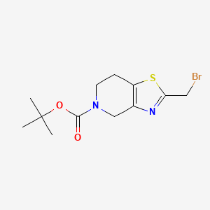 molecular formula C12H17BrN2O2S B13718322 5-Boc-2-(bromomethyl)-4,5,6,7-tetrahydrothiazolo[4,5-c]pyridine 