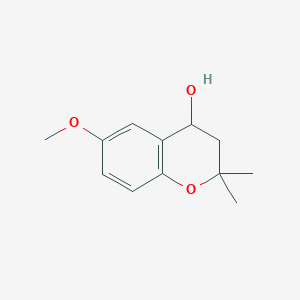 molecular formula C12H16O3 B1371833 6-Methoxy-2,2-dimethylchroman-4-ol CAS No. 65383-71-3