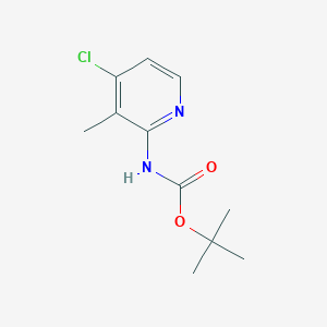 molecular formula C11H15ClN2O2 B13718353 2-(Boc-amino)-4-chloro-3-methylpyridine 