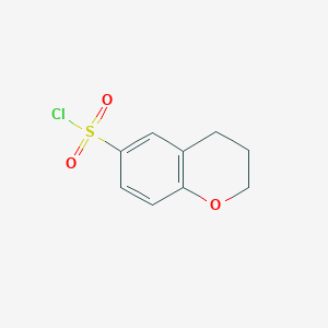 molecular formula C9H9ClO3S B1371848 Chroman-6-sulfonyl chloride CAS No. 946409-11-6