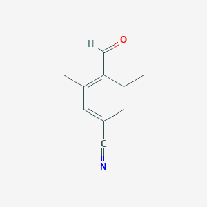 molecular formula C10H9NO B137185 4-Formyl-3,5-dimethylbenzonitrile CAS No. 157870-16-1