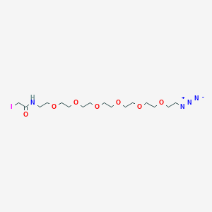 molecular formula C16H31IN4O7 B13718501 Iodoacetamido-PEG6-azide 