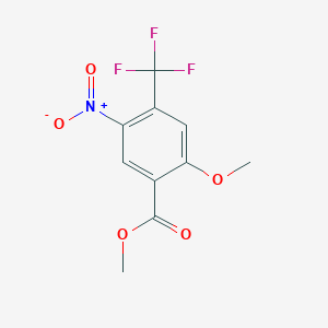 molecular formula C10H8F3NO5 B1371868 Methyl 2-methoxy-5-nitro-4-(trifluoromethyl)benzoate CAS No. 885518-20-7