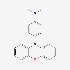 molecular formula C20H18N2O B13718695 N,N-Dimethyl-4-(10H-phenoxazin-10-YL)aniline CAS No. 58736-95-1