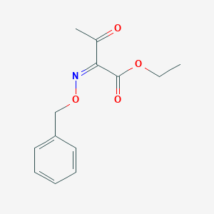 molecular formula C13H15NO4 B13718719 ethyl (2Z)-3-oxo-2-phenylmethoxyiminobutanoate 