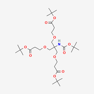 molecular formula C30H55NO11 B13718736 Boc-NH-Tri-(t-butoxycarbonylethoxymethyl)-methane CAS No. 2170240-92-1