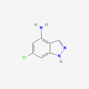 molecular formula C7H6ClN3 B1371874 6-Chloro-1H-indazol-4-amine CAS No. 885519-32-4