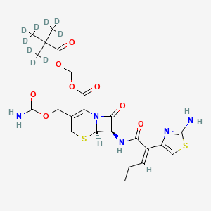 molecular formula C23H29N5O8S2 B13718757 Cefcapene Pivoxil-d9 