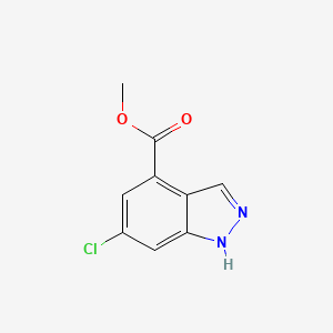 molecular formula C9H7ClN2O2 B1371877 Methyl 6-chloro-1H-indazole-4-carboxylate CAS No. 885519-72-2