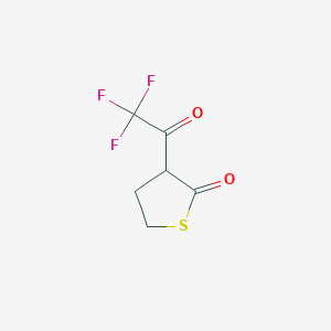 molecular formula C6H5F3O2S B13718771 a-Trifluoroacetyl-g-thiobutyrolactone 
