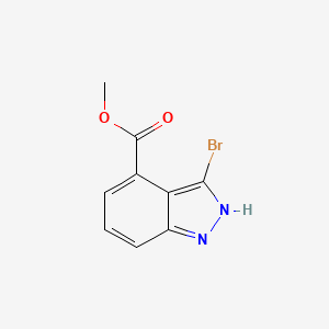 B1371878 Methyl 3-bromo-1H-indazole-4-carboxylate CAS No. 885271-63-6