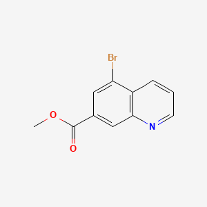 molecular formula C11H8BrNO2 B13718811 Methyl 5-Bromoquinoline-7-carboxylate 