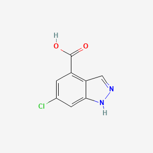 molecular formula C8H5ClN2O2 B1371884 6-Chloro-1H-indazole-4-carboxylic acid CAS No. 885522-12-3