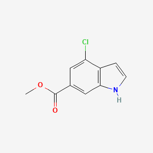 molecular formula C10H8ClNO2 B1371888 methyl 4-chloro-1H-indole-6-carboxylate CAS No. 885522-78-1