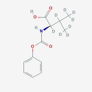 molecular formula C12H15NO4 B13718890 N-Phenoxycarbonyl-L-valine-2,3,4,4,4,5,5,5-d8 