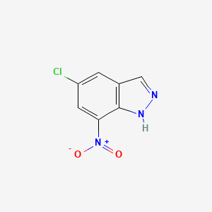 molecular formula C7H4ClN3O2 B1371895 5-Chloro-7-nitro-1H-indazole CAS No. 41926-18-5